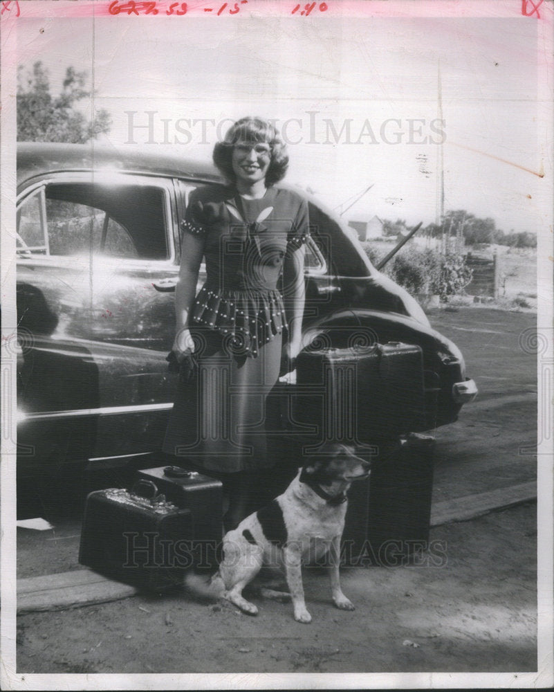 1948 Press Photo picture Theresa Foster day now slain coed left college - Historic Images