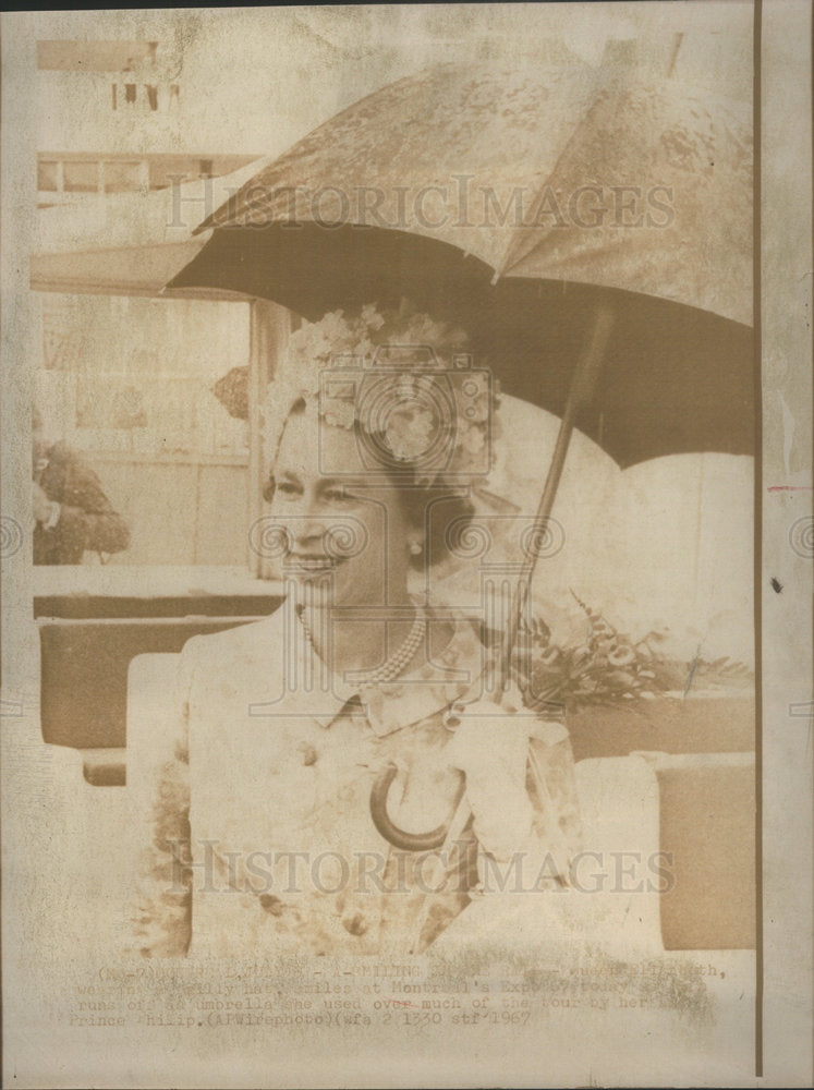 1967 Press Photo Queen Elizabeth II - Historic Images