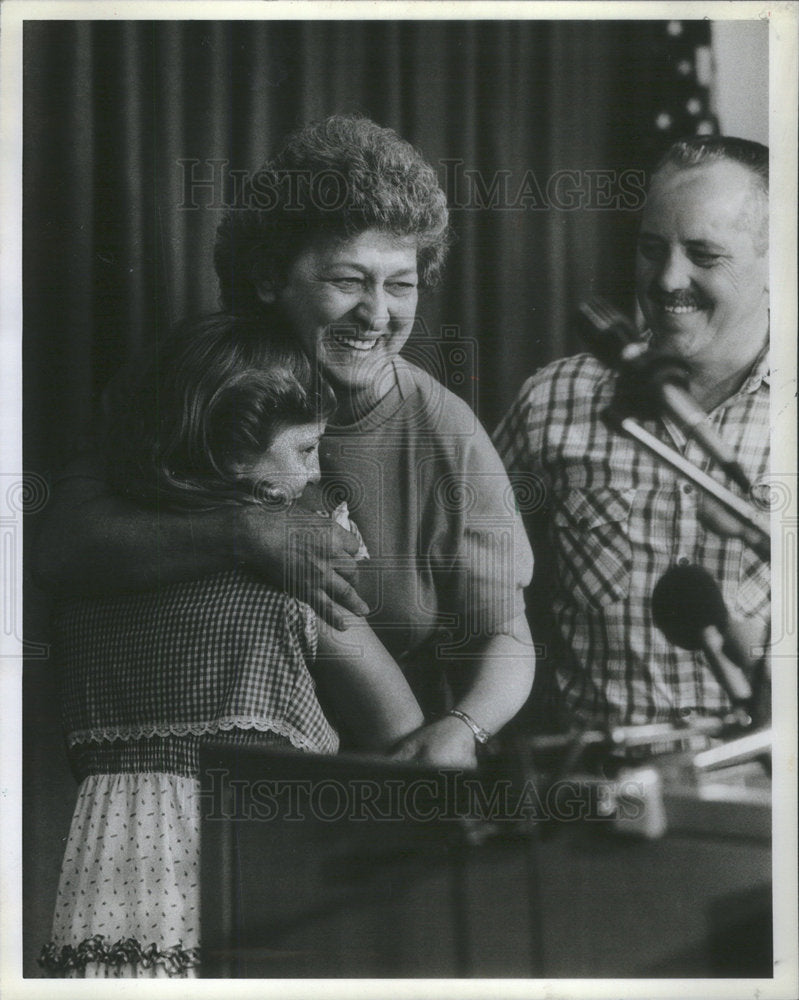 1983 Press Photo Norma/Findley Mehaffey/Illinois Lottery Winner/Gambling - Historic Images