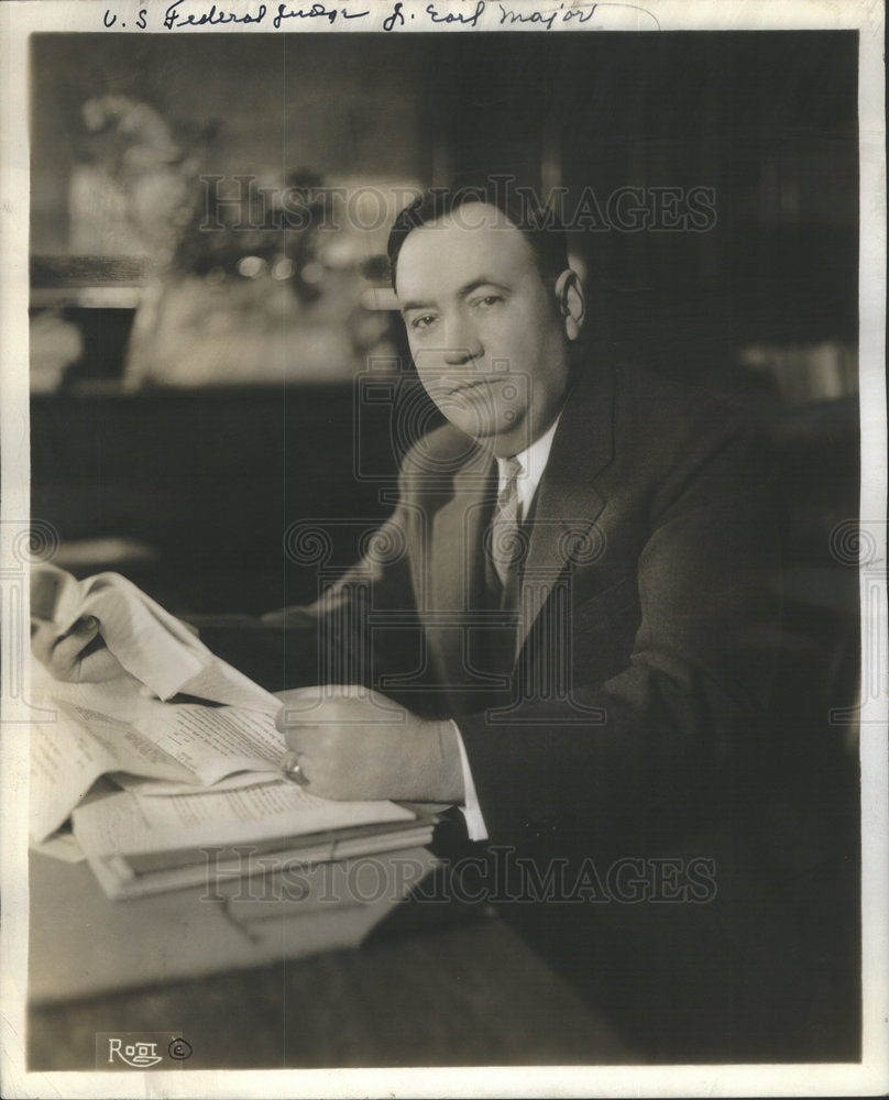 1940 J. Earl Major United States Federal Judge - Historic Images