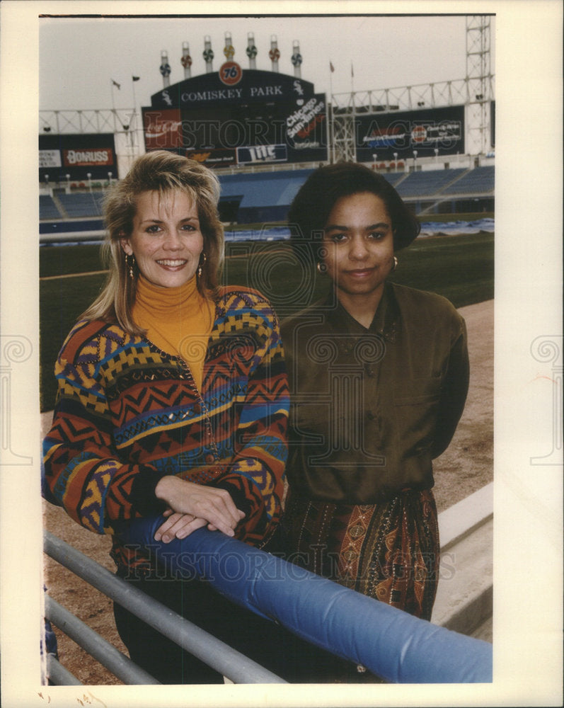 1992 Press Photo Christine Makowski, White Sox. - Historic Images