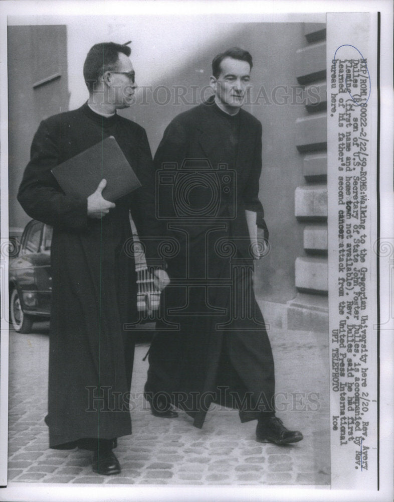 1959 Press Photo Rev. Avery Dulles - Historic Images