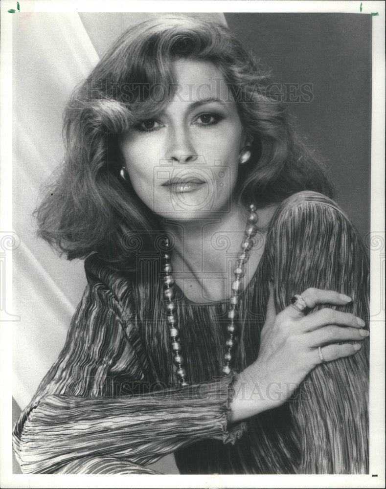 1986 Press Photo Faye Dunaway Television Actress - Historic Images