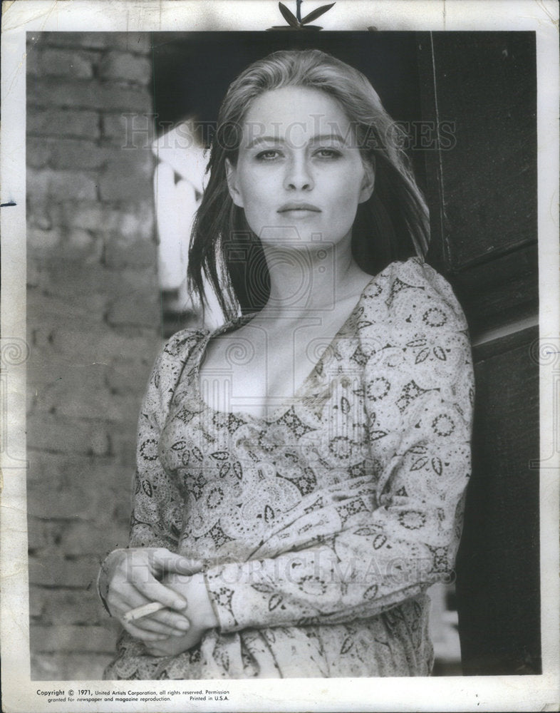 1971 Press Photo Faye Dunaway Actress Kate Elder Doc - Historic Images