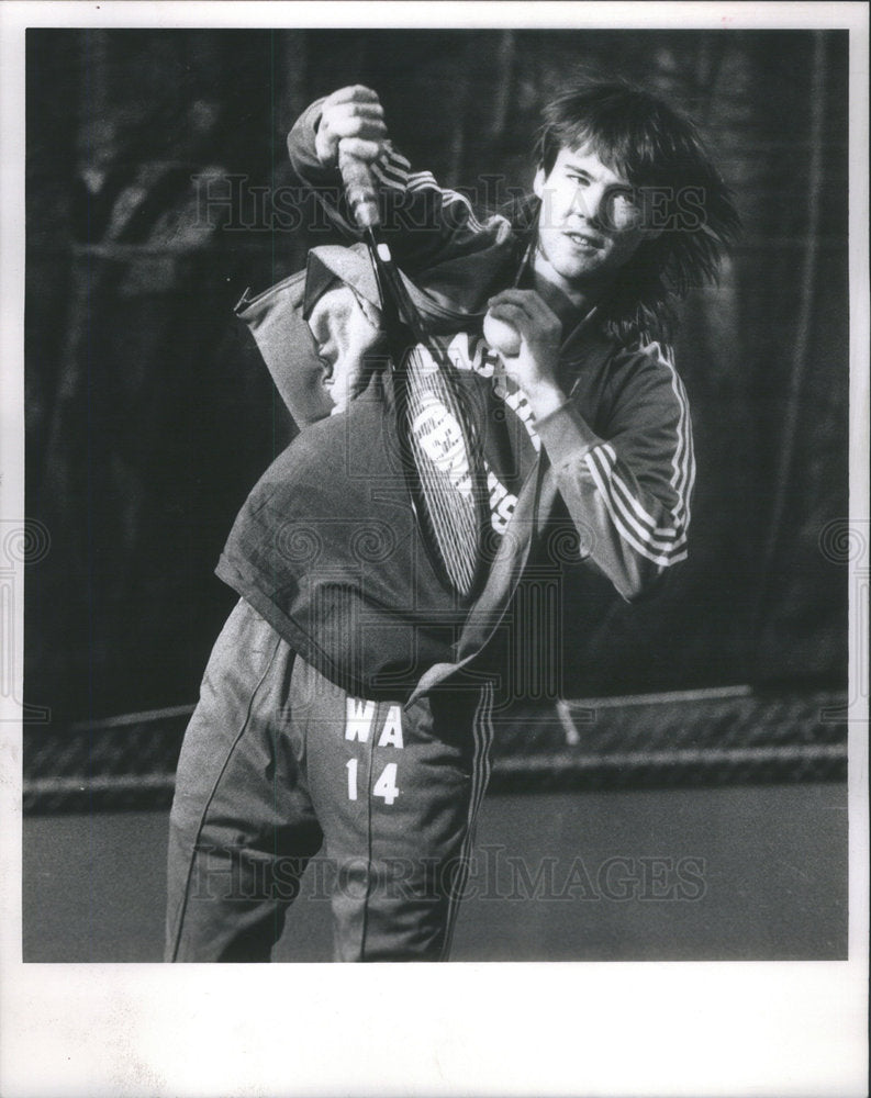 1989 Press Photo Paul Pridmore West Aurora Ranked Fifth Tennis Singles Chicago - Historic Images