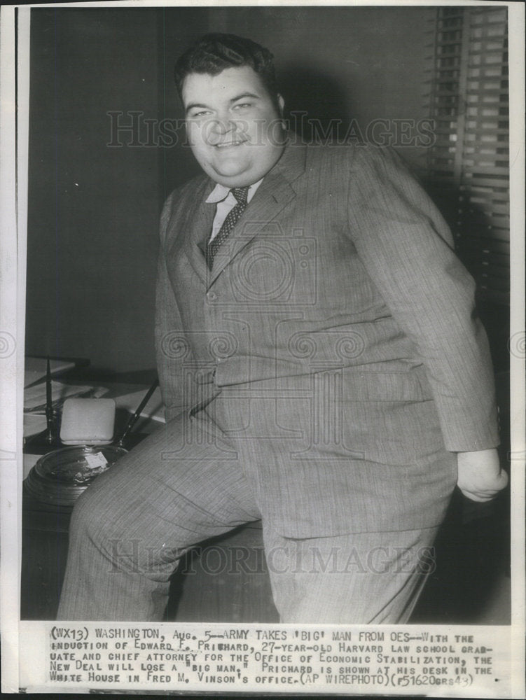 Press Photo Harvard Law Grad., Chief Attorney, Edward F. Prichard - Historic Images