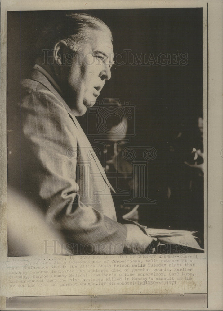 1971 Russell Oswald New York State Commissioner Corrections Attica - Historic Images