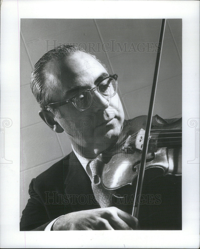 1977 Press Photo William Faldner Chicago Symphony Orchestra Violinist Musician - Historic Images