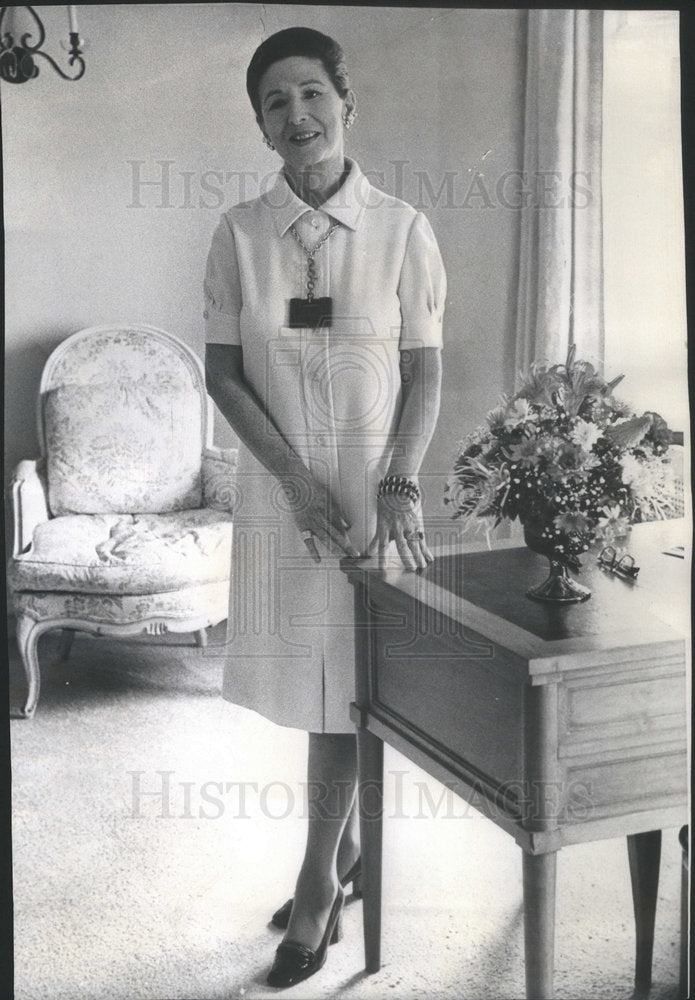 1972 Mala Rubinstein. EVP of the Rubinstein Cosmetic Firm - Historic Images