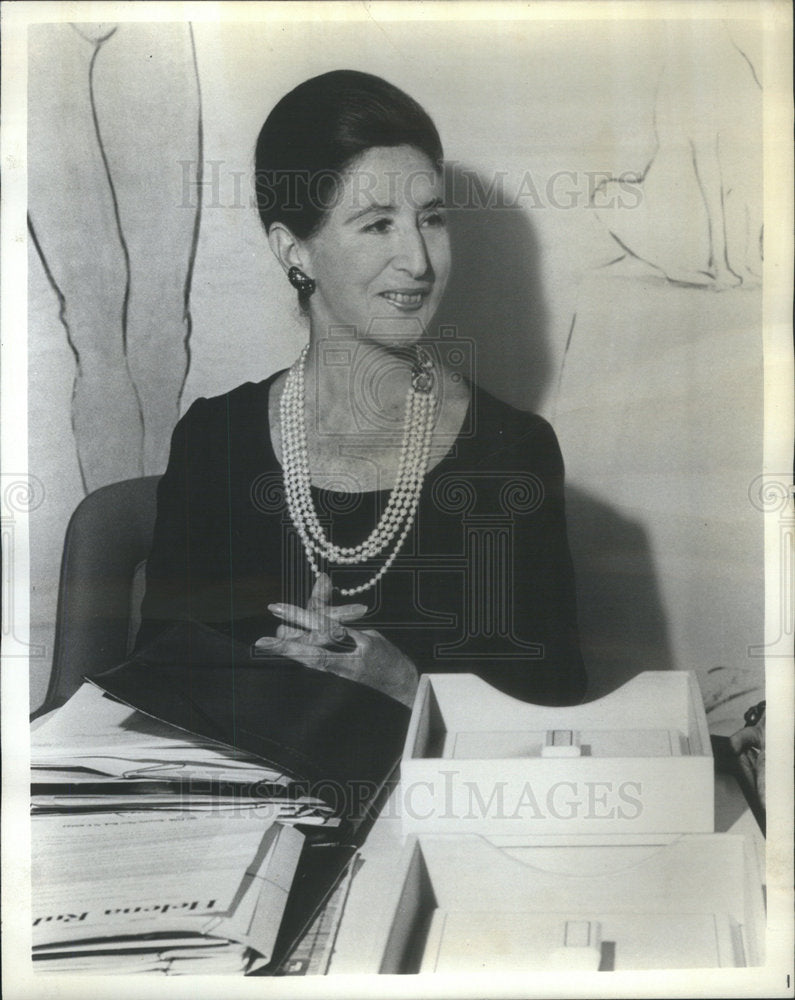 1972 Press Photo Mala Helena Rubinstein - Historic Images