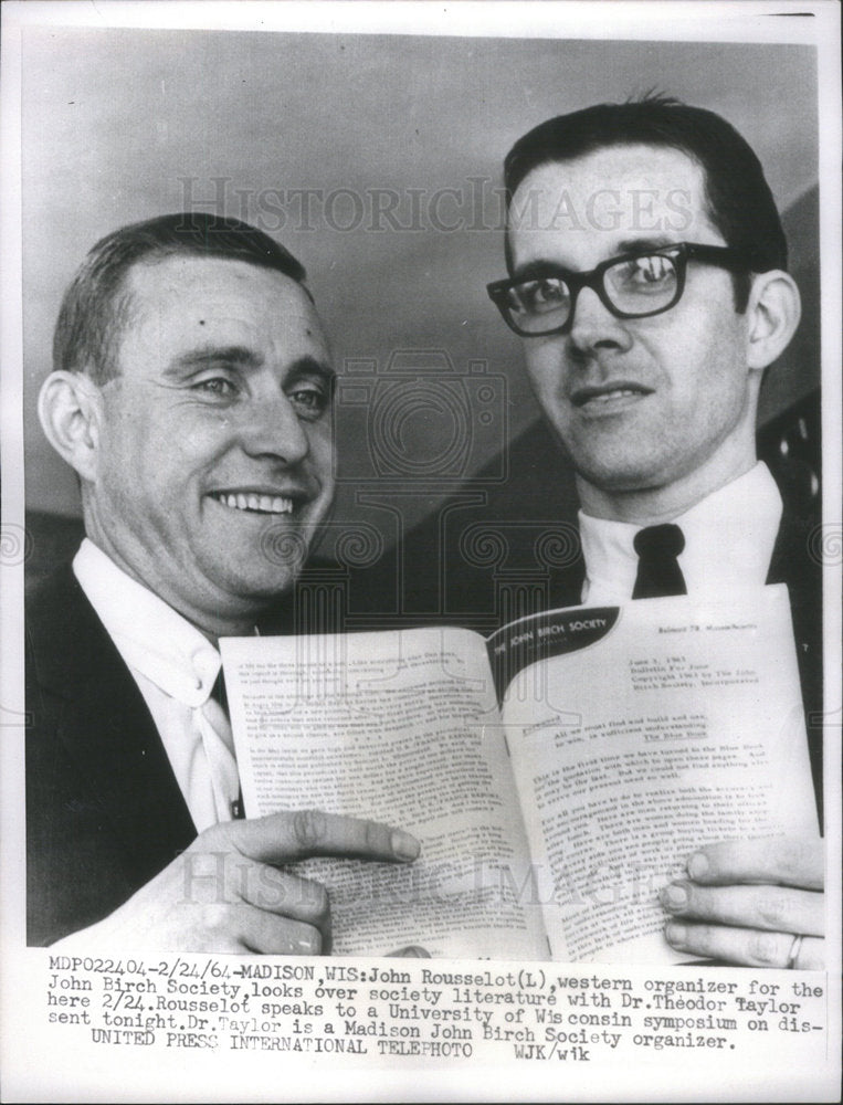 1964 John Rousselot, western organizer for the British Birch Society - Historic Images