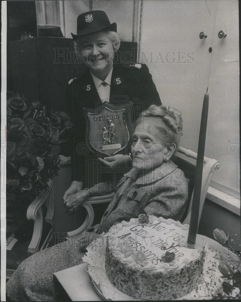 1970 Press Photo Mrs Benjamin Rosenthal Celebrates 100th Birthday - Historic Images