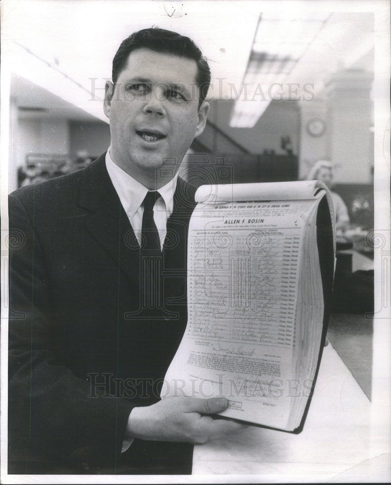 1963 Allen F. Rosin, files his petitions. - Historic Images