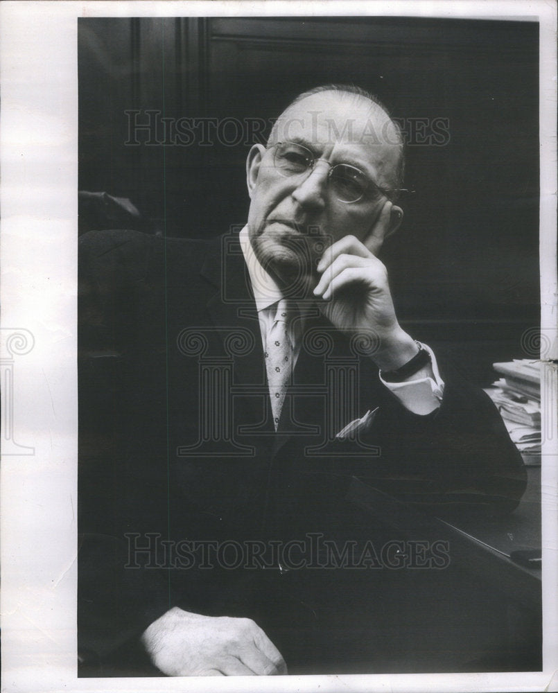 1961 Hebert Prochnow president National Bank Chicago Author Scholor - Historic Images