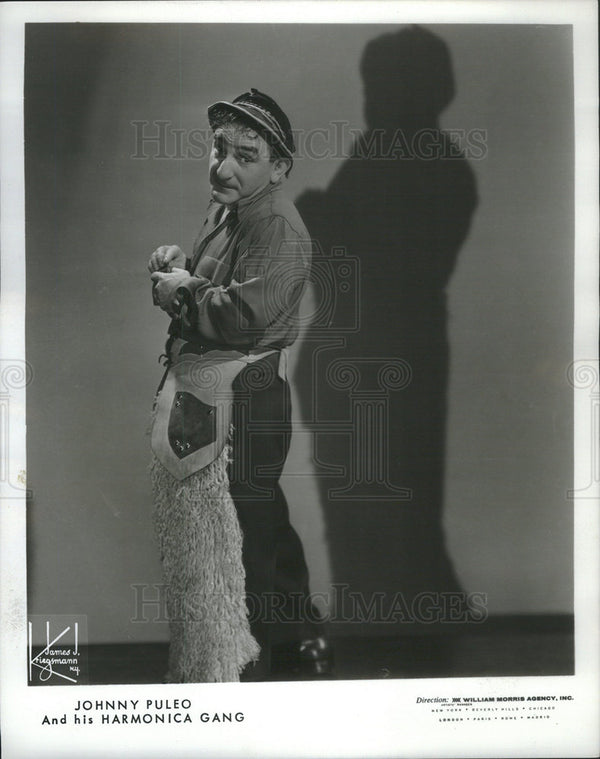 1955 Johnny Puleo musician harmonica Gang United States Command Historic Images