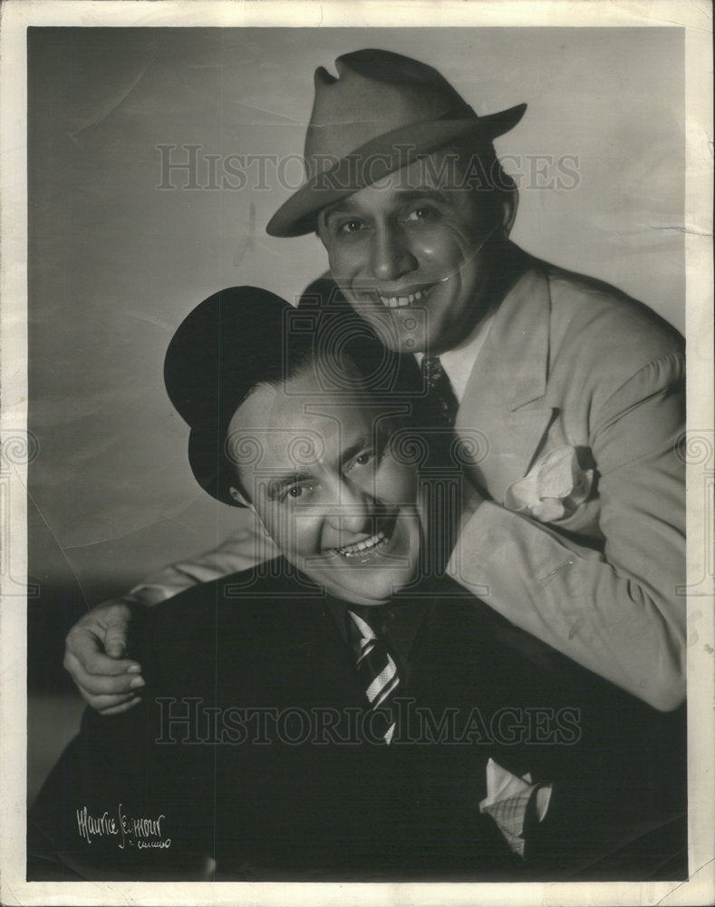 1936 Olsen and Johnson in stage performance "Fun Marches On" - Historic Images