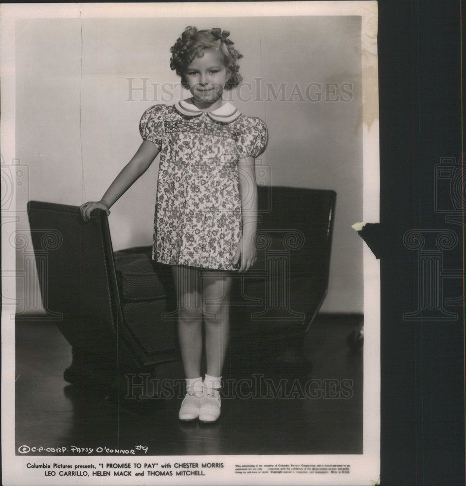 1937 Actress Pasty O'Connor in "I Promise To Pay." - Historic Images