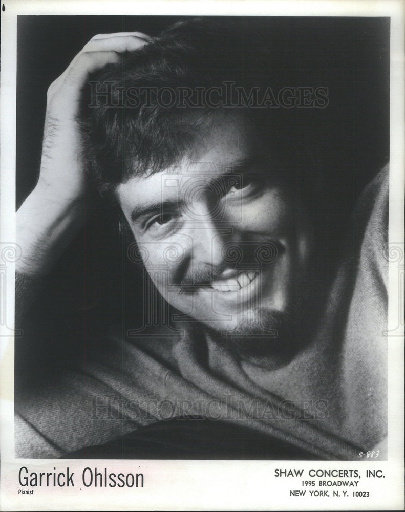 1995 Press Photo Pianist Garrick Ohlsson - Historic Images