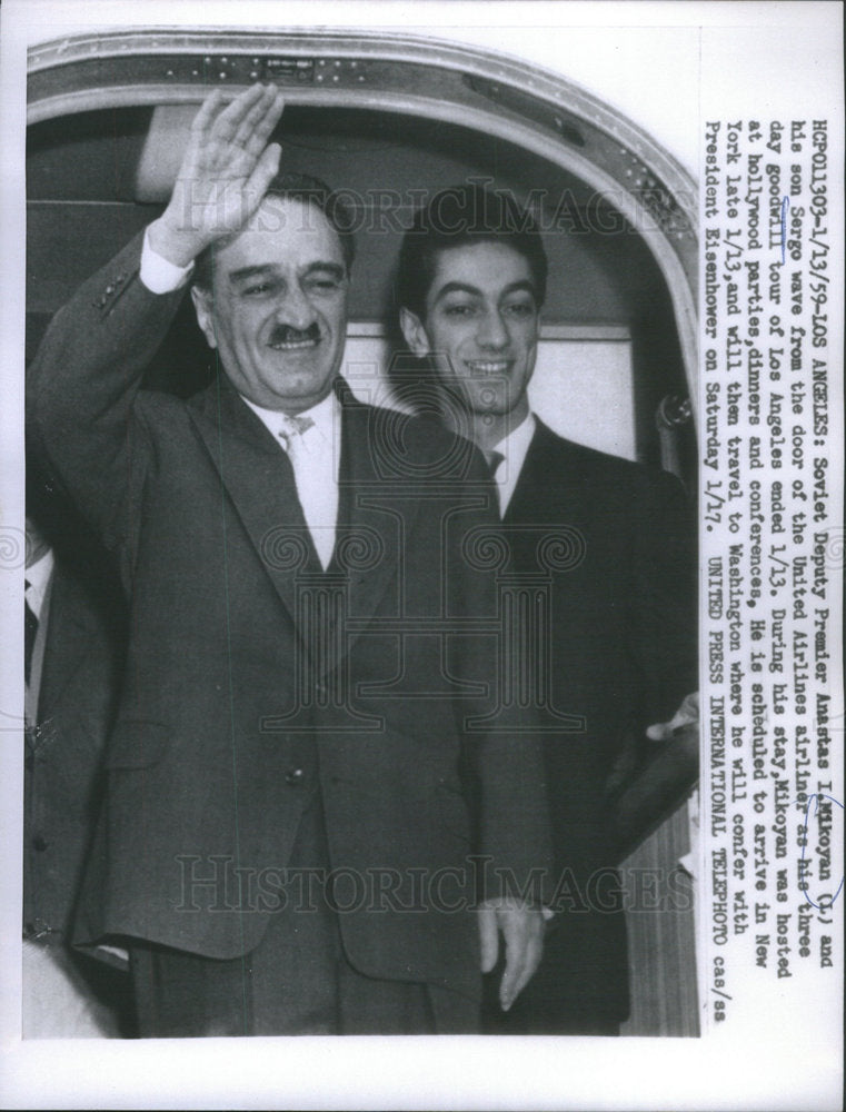 1959 Russian Deputy Premier Anastas Mikoyan - Historic Images