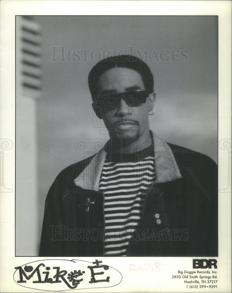 Press Photo Mike E American Gospel Rapper - Historic Images