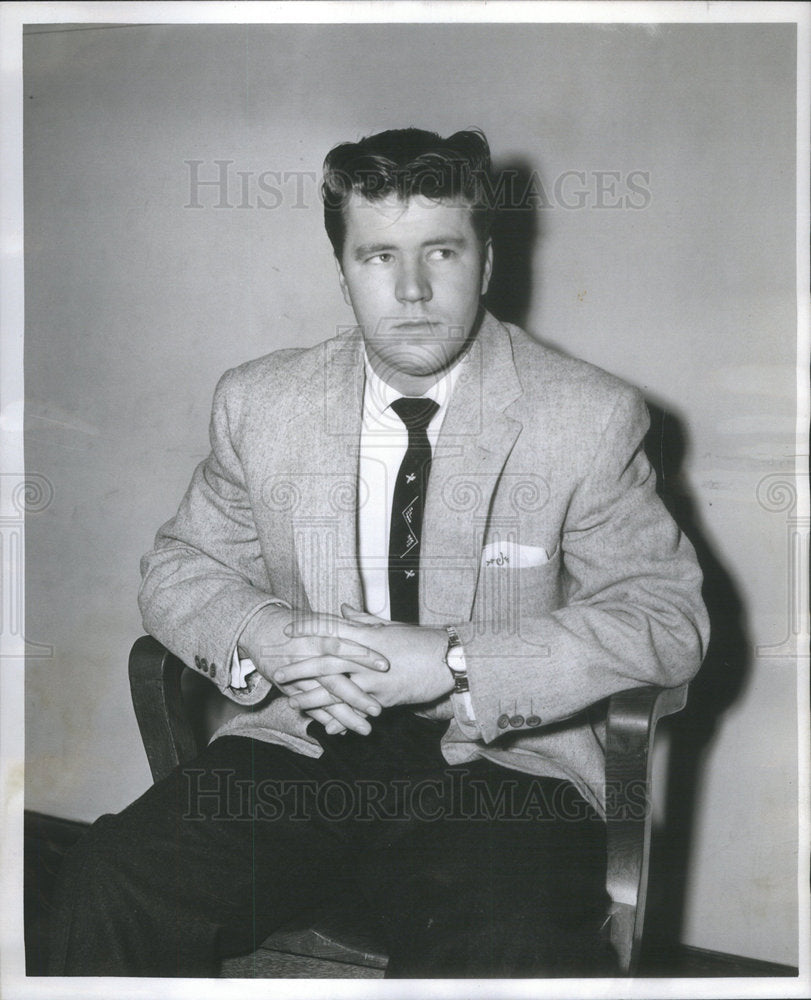 1956 James Mifflin Witness William Dawes Trial Chicago Court - Historic Images