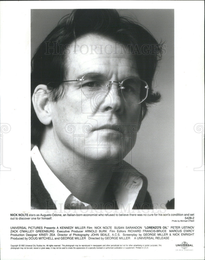 1994 Actor Nick Nolte in "Lorenzo's Oil." - Historic Images