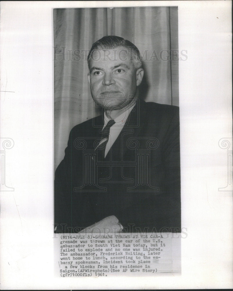 1961 Frederick Nolting American Navy Officer Diplomat - Historic Images