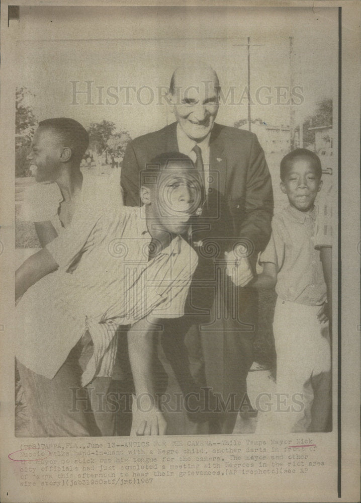 1967 Press Photo Tampa FL mayor Nick Nuccio - Historic Images