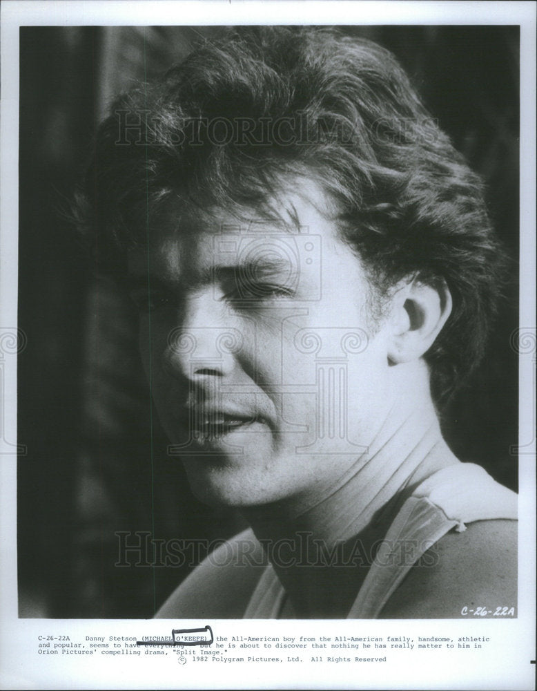 1982 Press Photo Michael O&#39;Keefe American Television Movie Actor - Historic Images