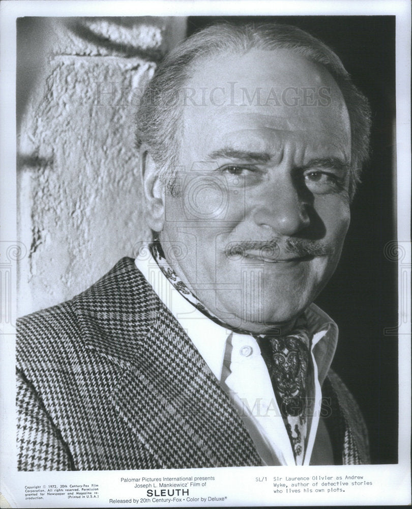 1972 Sir Laurence Olivier &quot;Sleuth&quot; - Historic Images