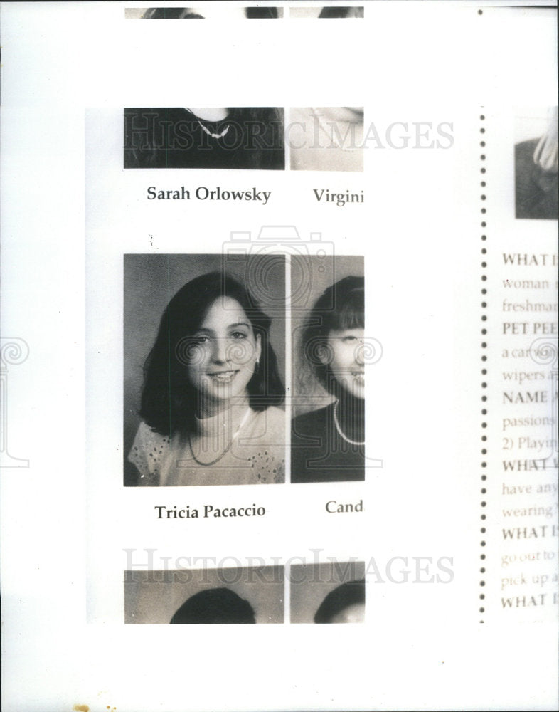 1993 Tricia Pacaccio Glenview Illinois Student Murdered - Historic Images