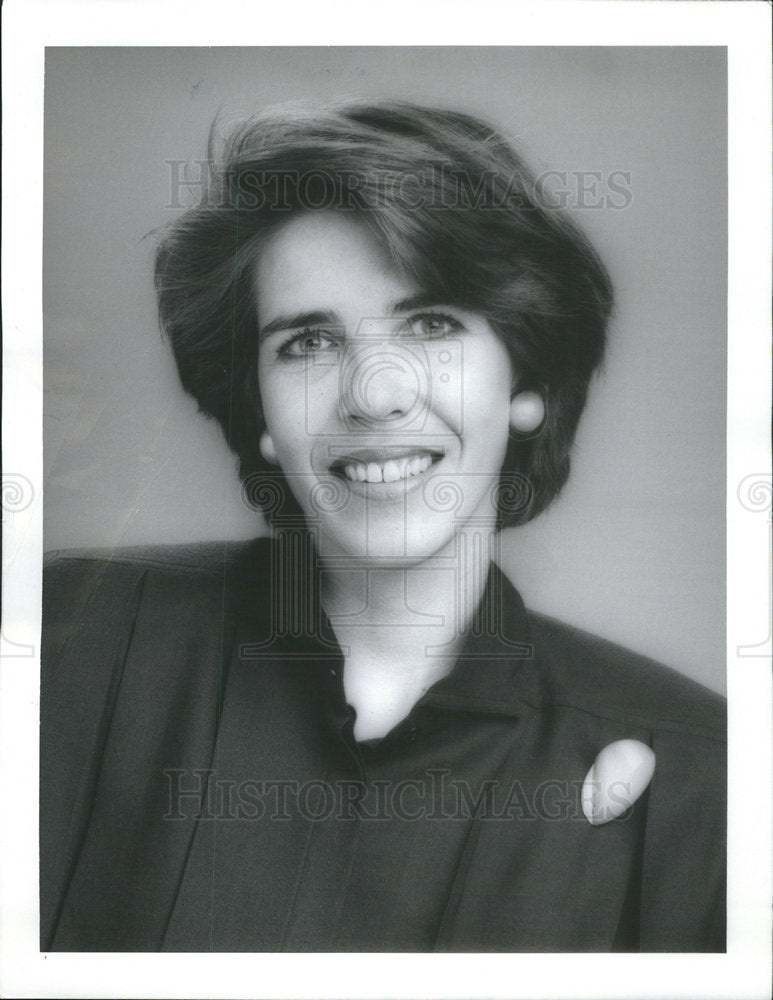 1987 Press Photo Nancy A. Pacher American Finance Executive - Historic Images