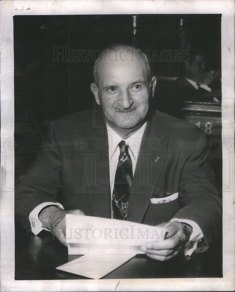 1956 Picture of Ald. Emil Pacini. - Historic Images