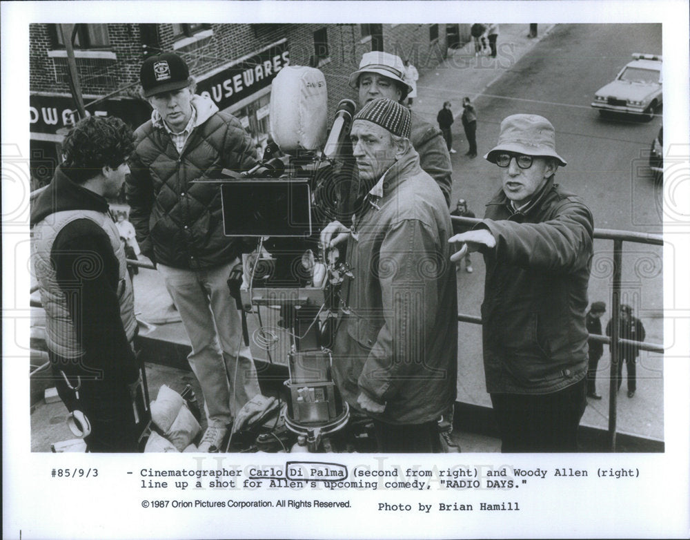 1987 Press Photo Cinematographer Carlo Di Palma - Historic Images