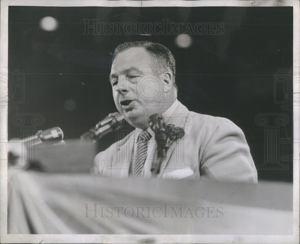 1956 Press Photo Mike Di Salle Ohio Nominates Kefauver Politician - Historic Images