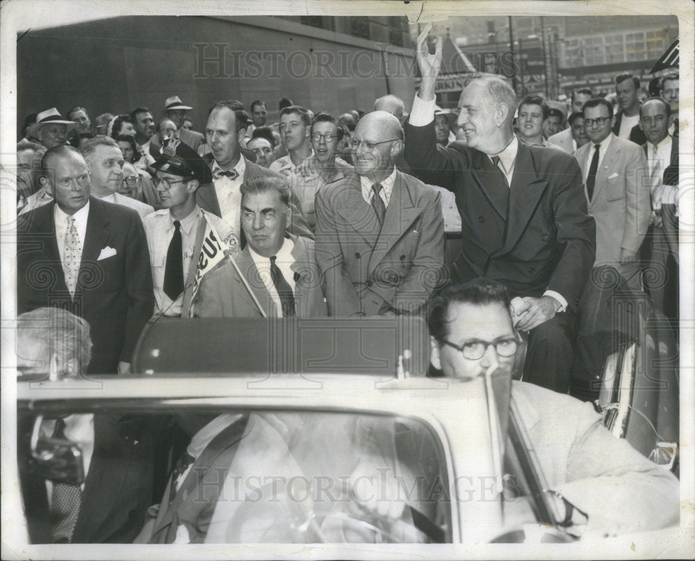 1952 Richard Russell Jacob Arvey Edwin Johnson Conrad Hilton Hotel - Historic Images