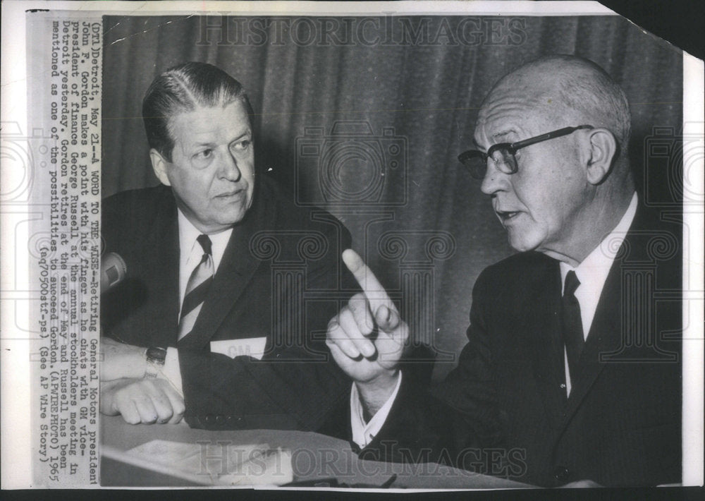 1965 John F. Gordon General Motors President - Historic Images
