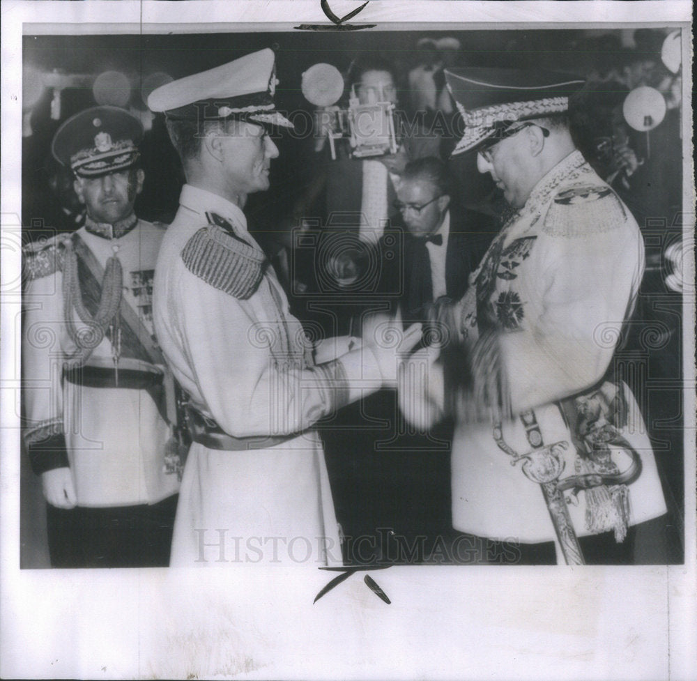 1958 Rear Admiral Wolfgang Larrazabel Marces Perez Jimenez Caracas - Historic Images