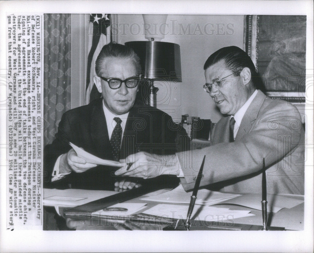 1964 Robert McNamara United State Defense Secretary - Historic Images