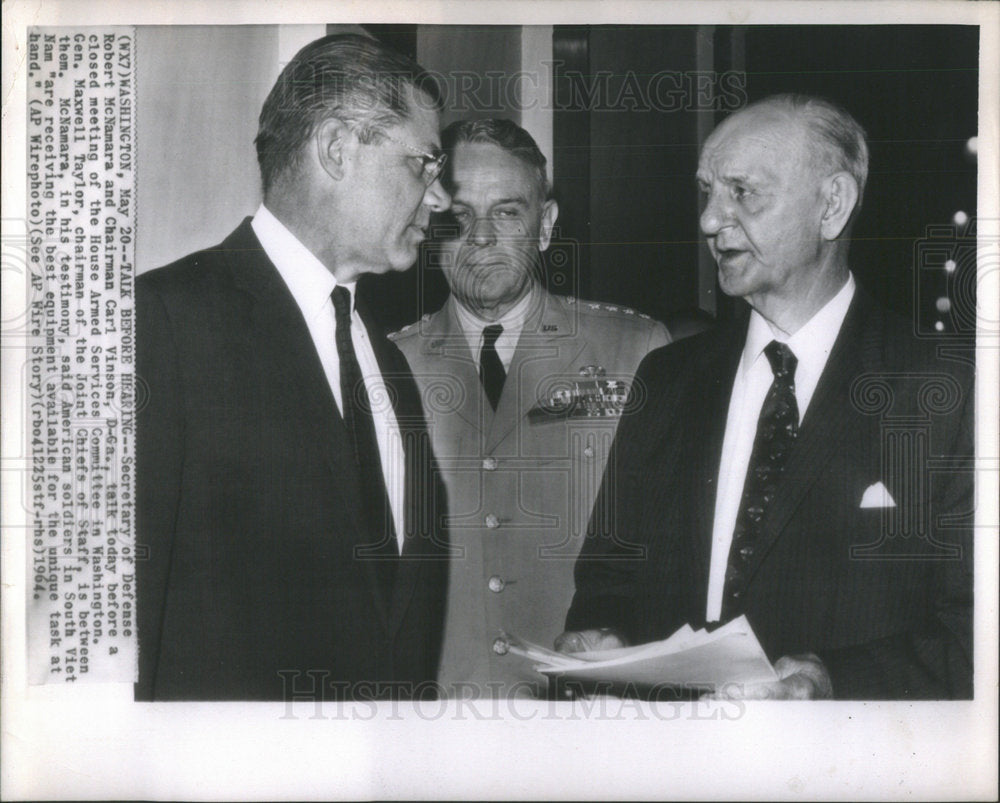 1964 Press Photo United States Secretary of Defense Robert McNamara - Historic Images