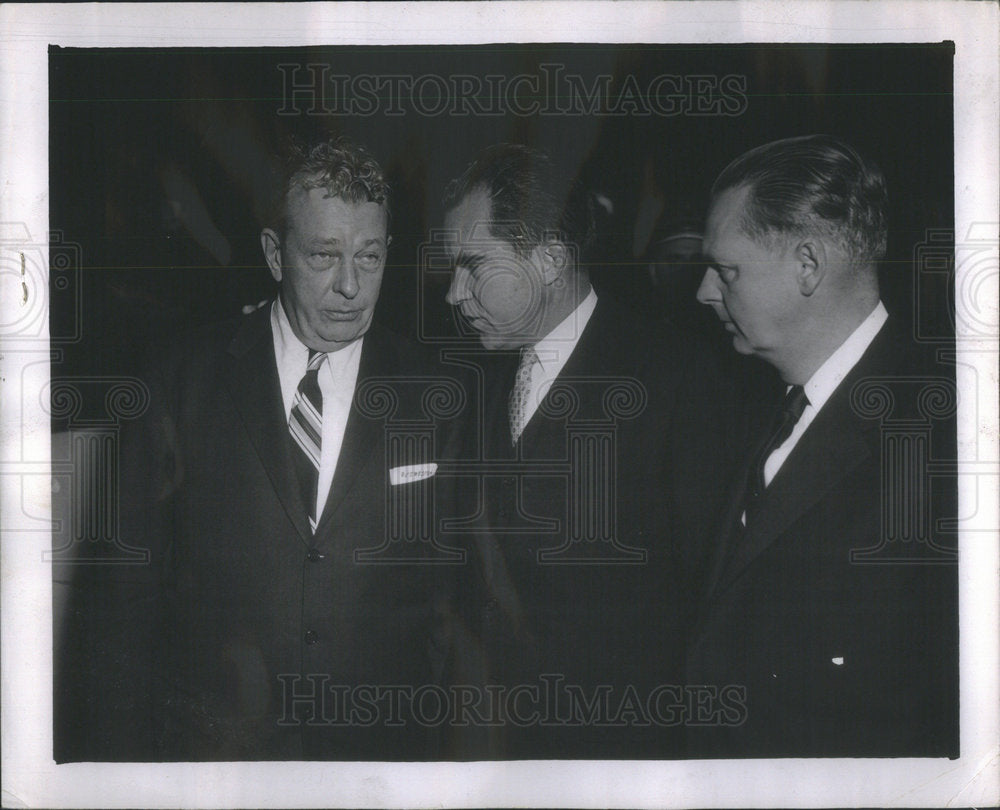 1956 Sen Everett Dirkson Vice President Richard Nixon William - Historic Images