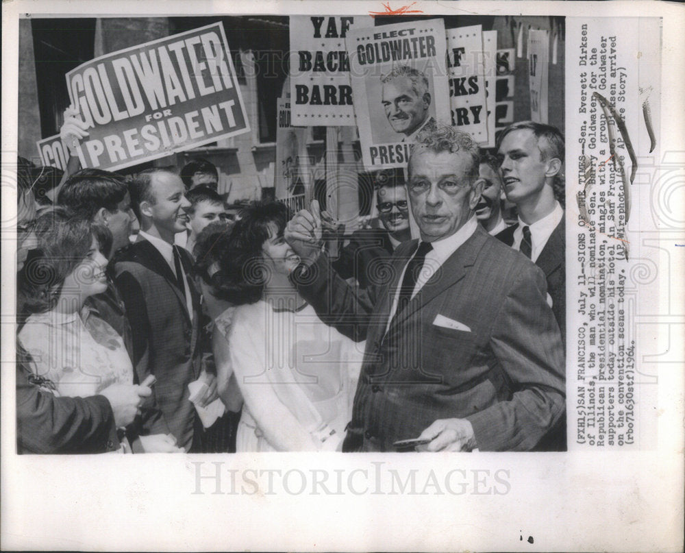 1964 Sen Everett Dirkson Illinois Republican Politician - Historic Images