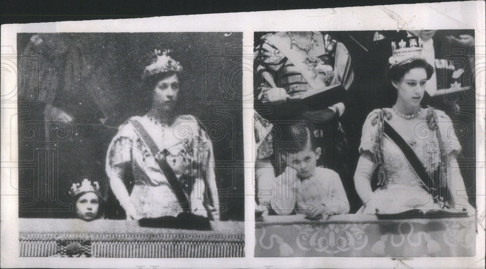 1953 Princess Margaret Royal Prince Charles London pageantry Color - Historic Images