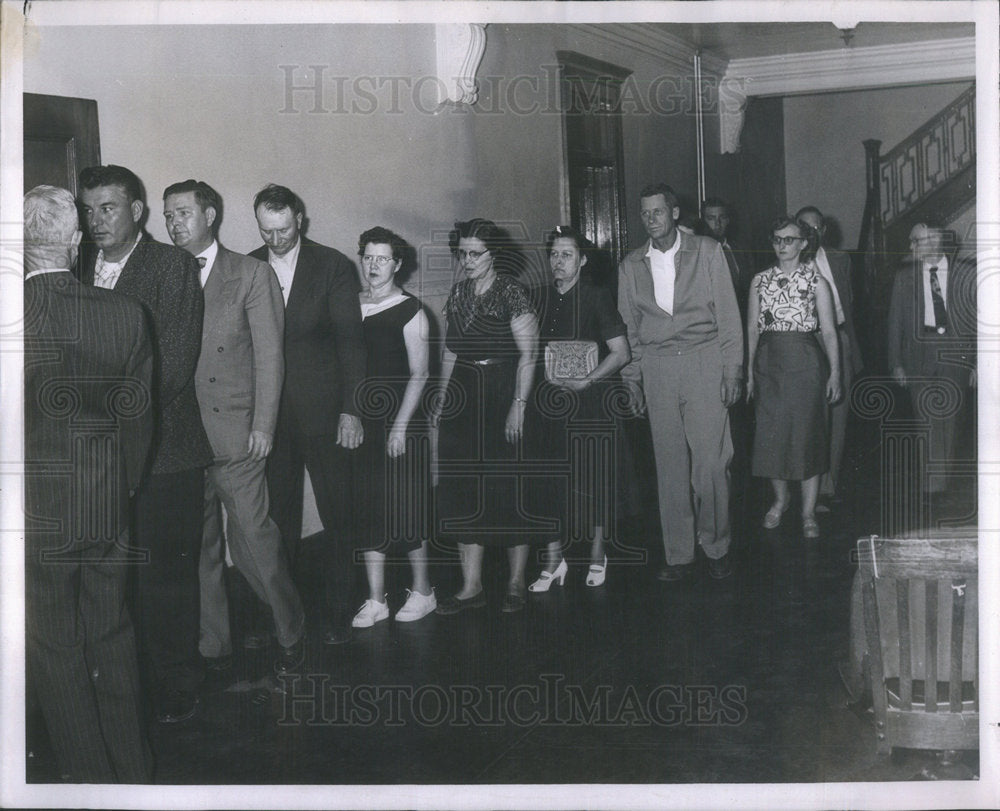 1956 James V Alexander Jury File Cheyenne Courtroom - Historic Images