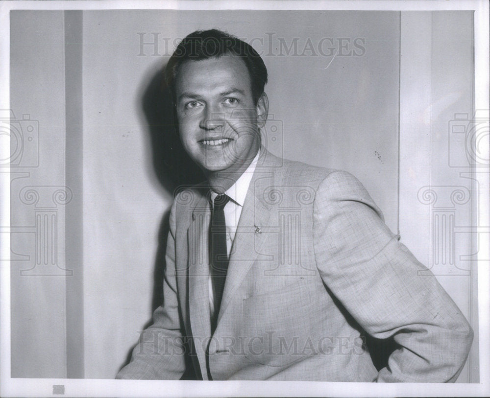 1958 Press Photo John Mahan Helena Mont Chief Commander - Historic Images