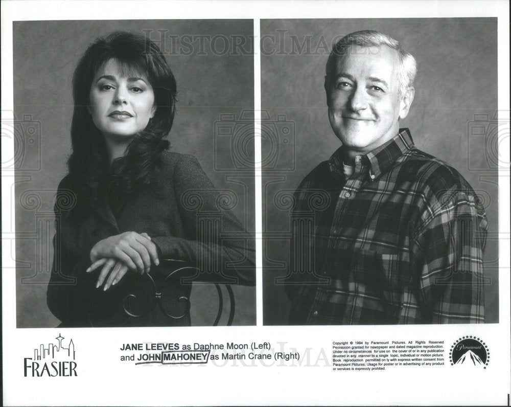 1996 Press Photo JOHN MAHONEY AMERICAN ACTOR JANE LEEVES - RSC67143 - Historic Images