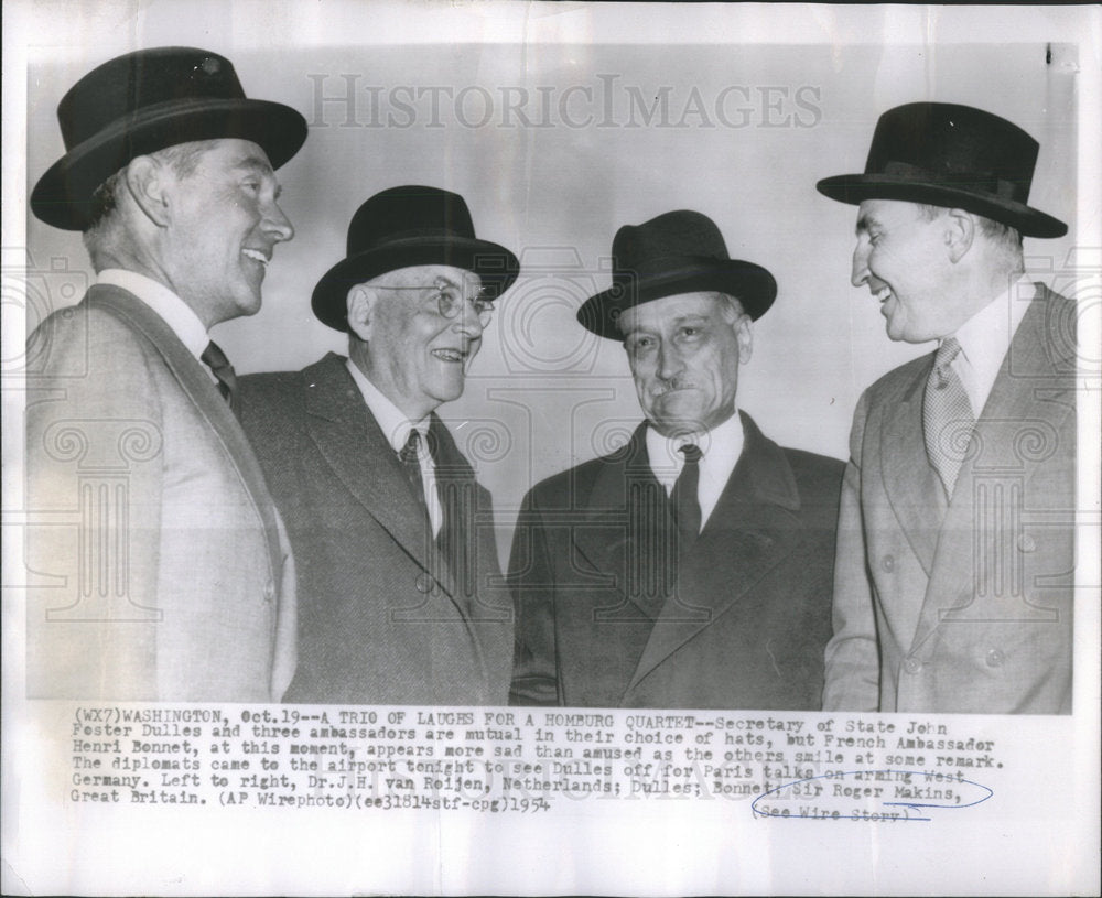 1954 John Foster Dulles State Secretary - Historic Images