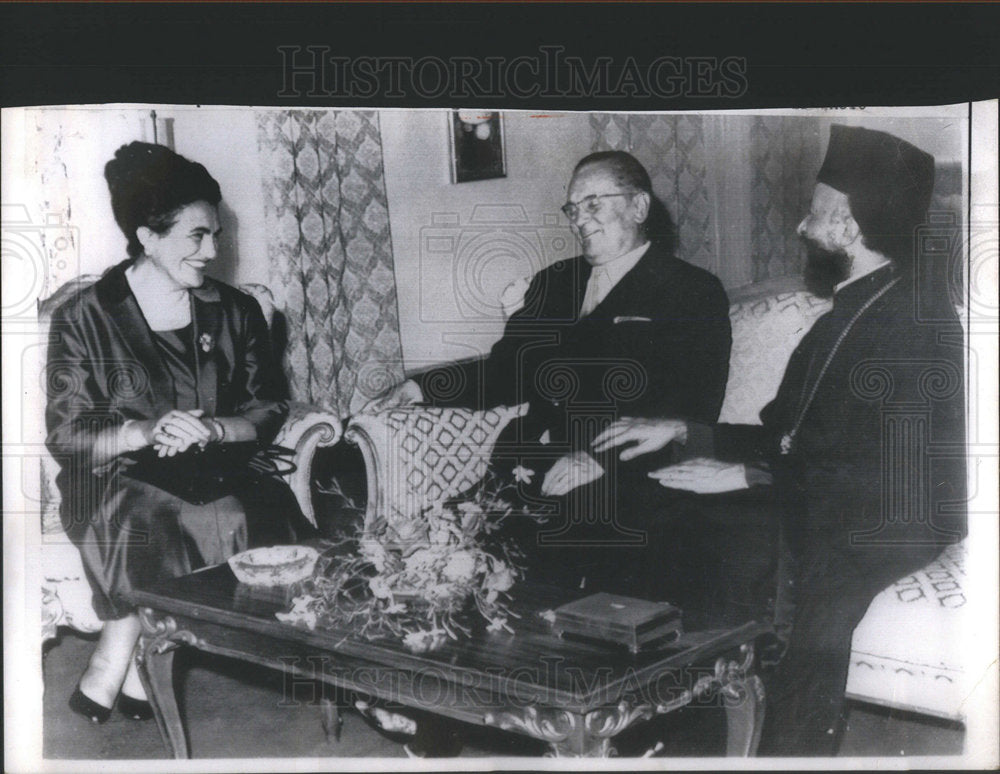 1964 Archbishop Makarios, Pres. of Cyprus, and Madame Josip Tito - Historic Images