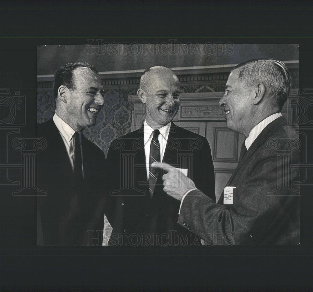 1966 Press Photo Three Big Business Men: William Lawler, John Orb, Edward George - Historic Images