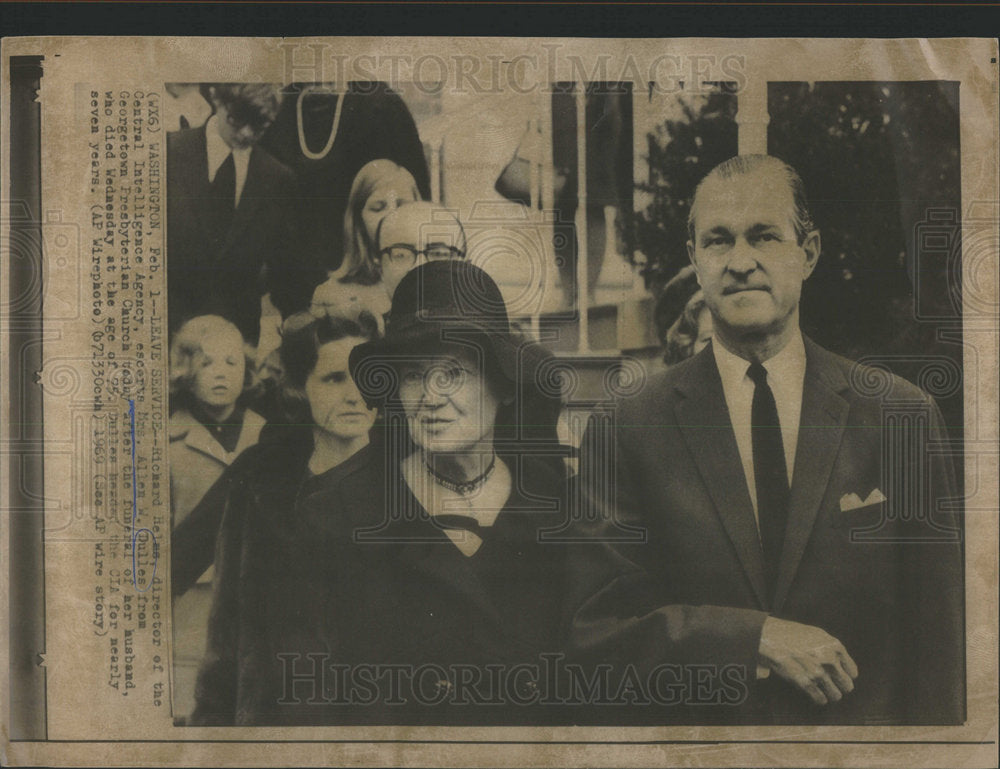 1969 Press Photo Allen W Dulles Georgetown Presbyterian Church - Historic Images